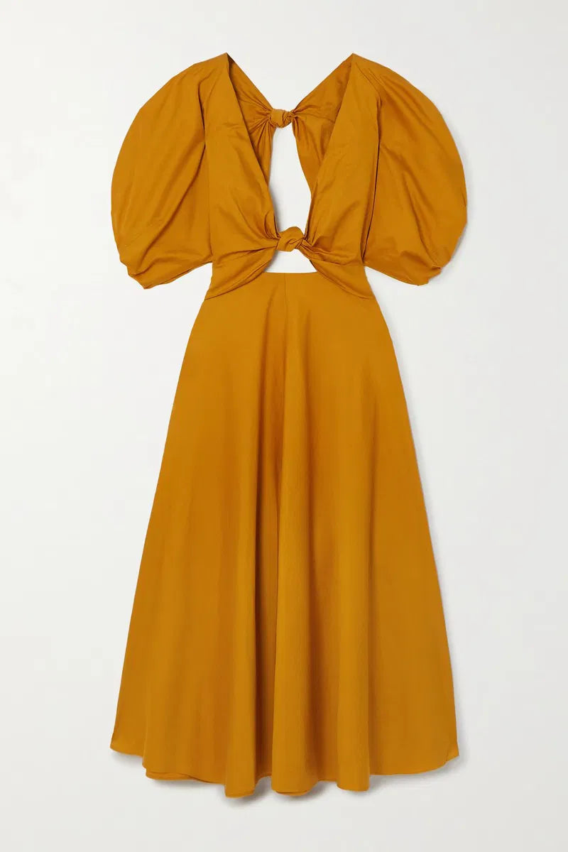 Mara Hoffman Mustard Knot Dress – Wardrobe of Friends