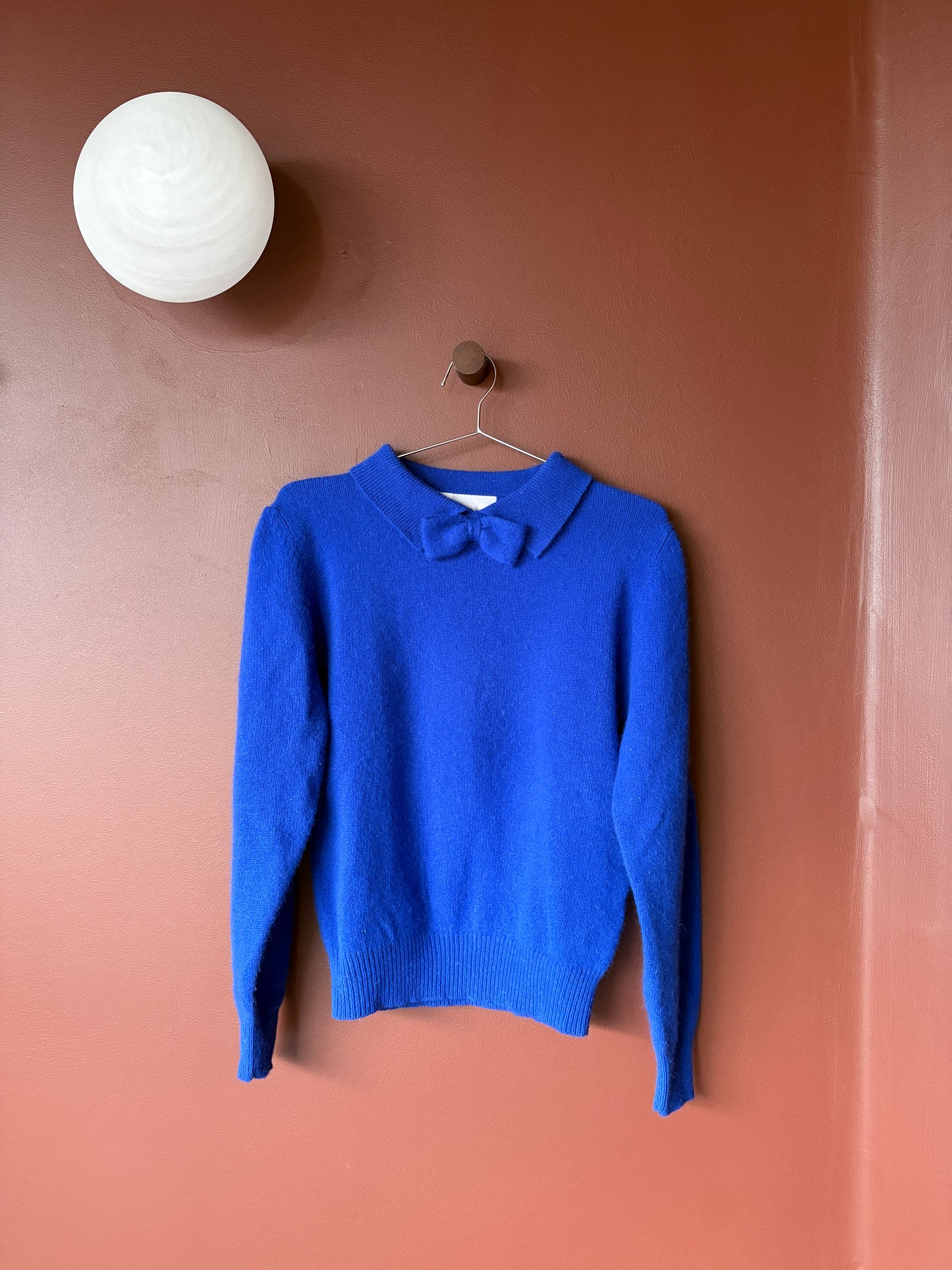 Vintage Cobalt Blue Lambswool Jumper