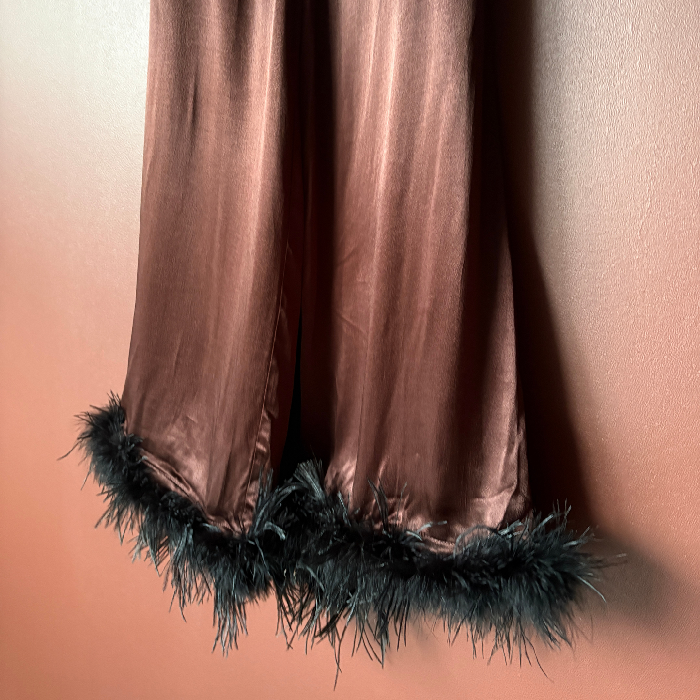 Kitri Chocolate Satin Pyjama Co-Ord