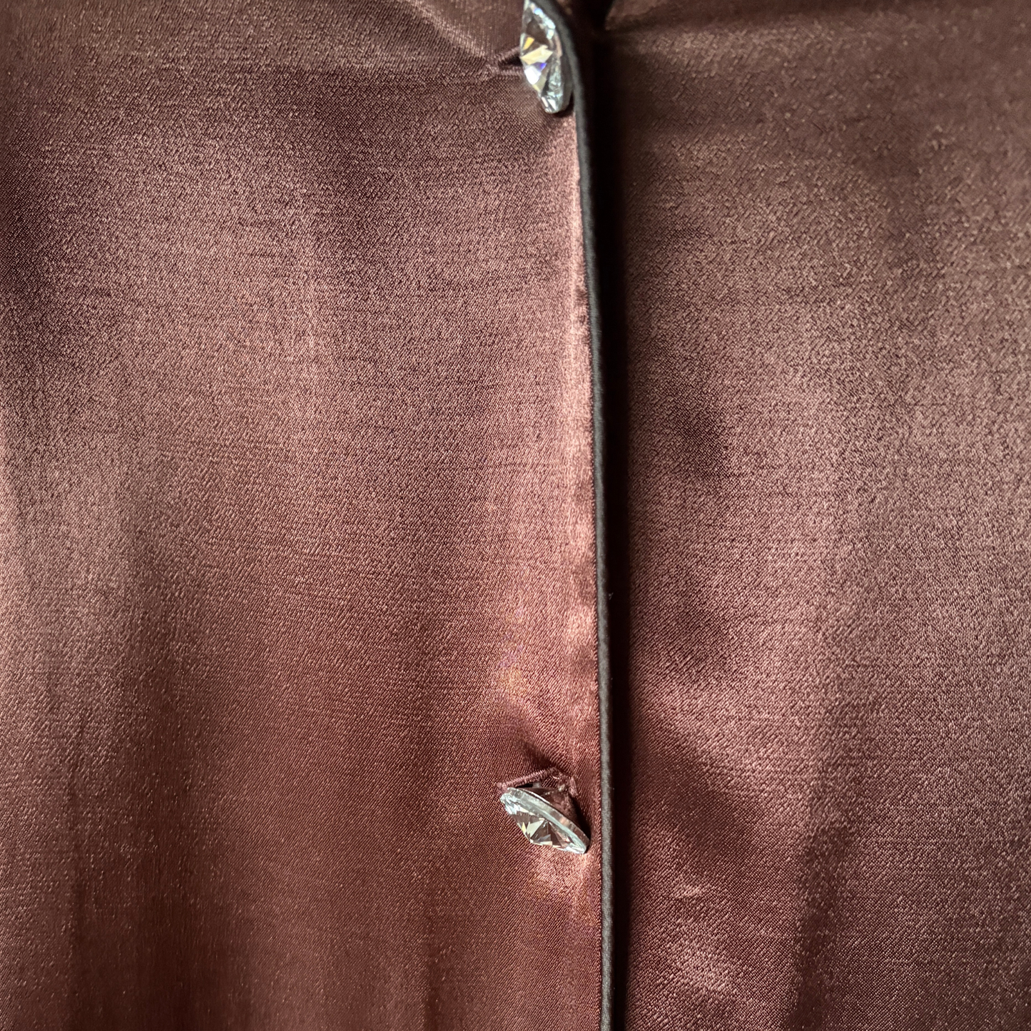 Kitri Chocolate Satin Pyjama Co-Ord