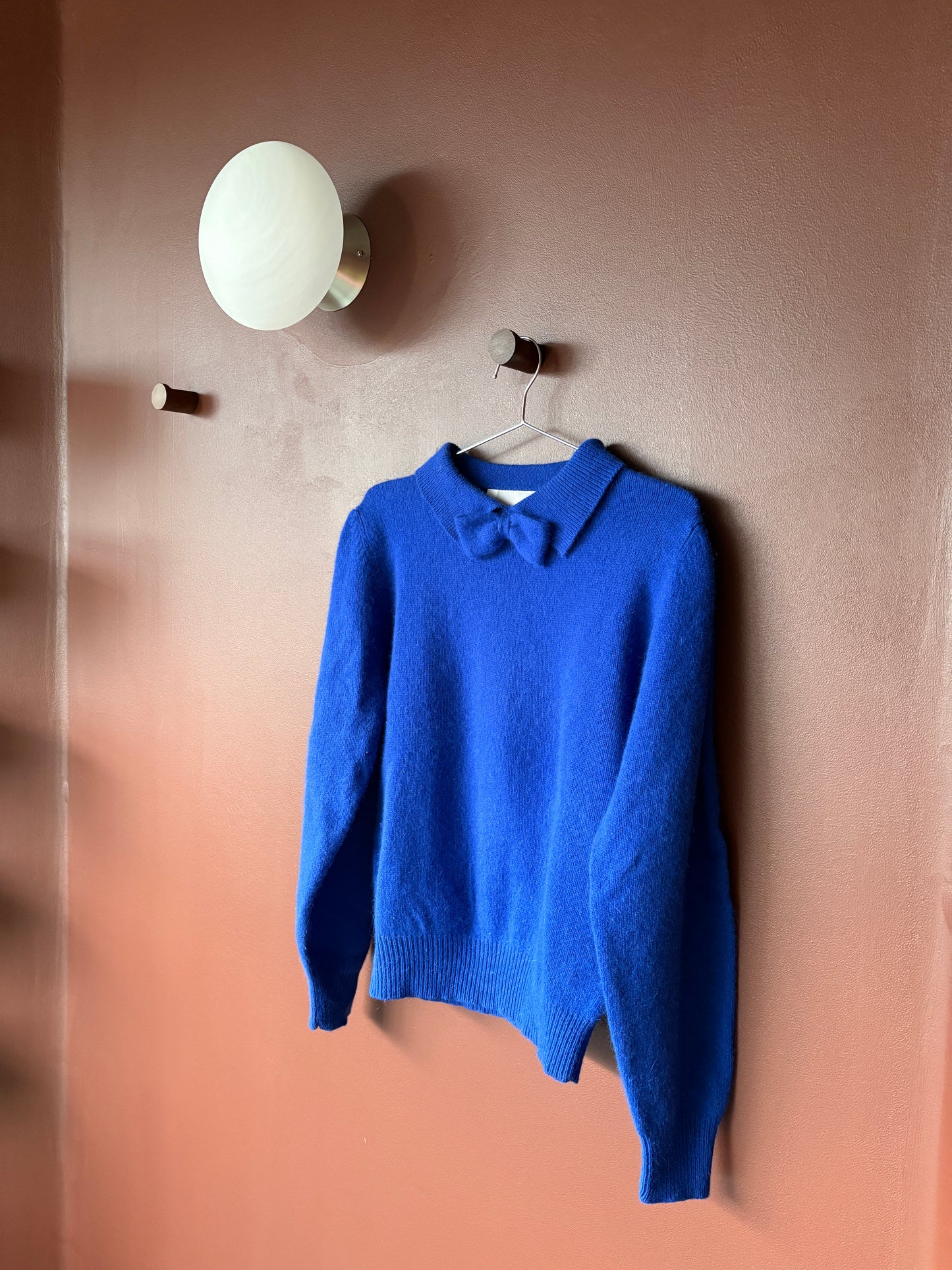 Vintage Cobalt Blue Lambswool Jumper