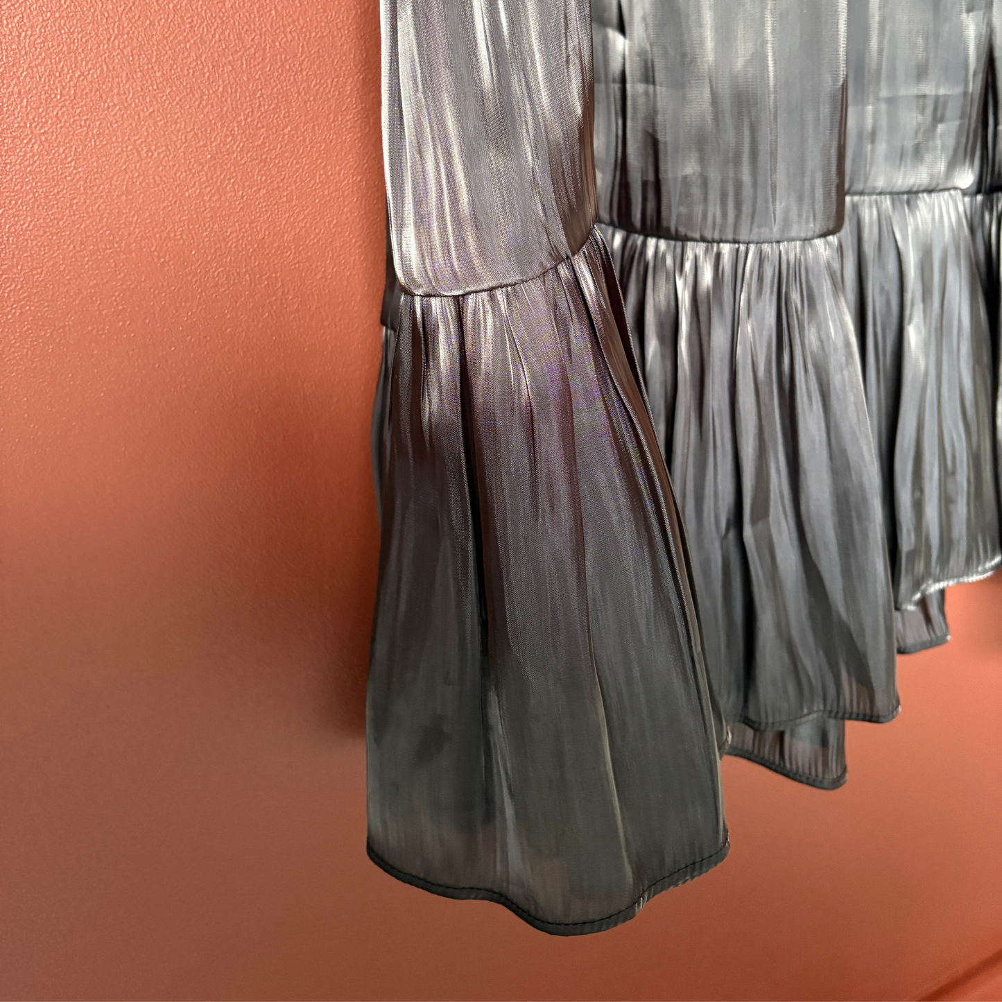 Sister Jane Black Pleateted Midi Dress