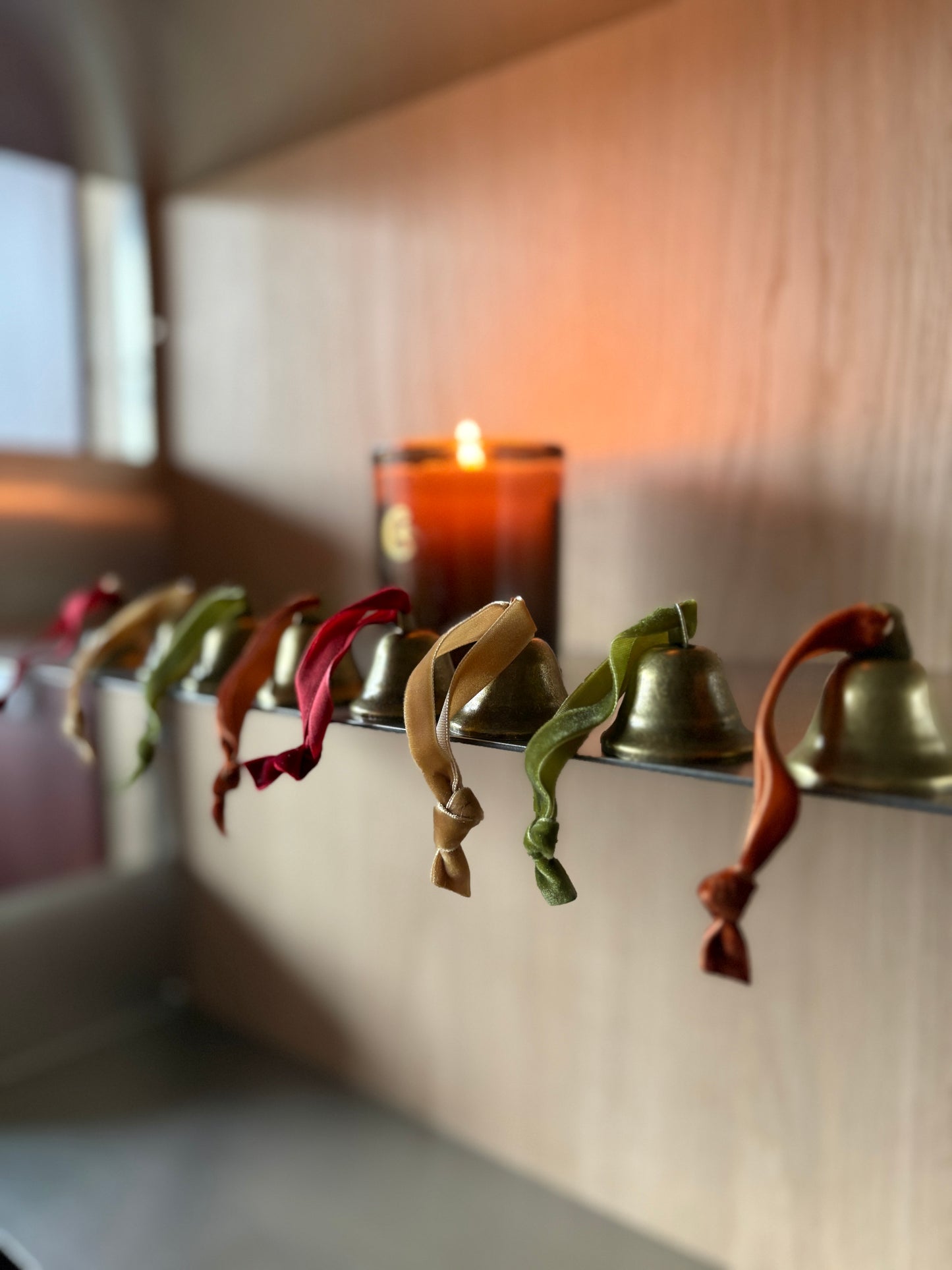 Vintage Mini Antique Christmas Bells - Set of 8