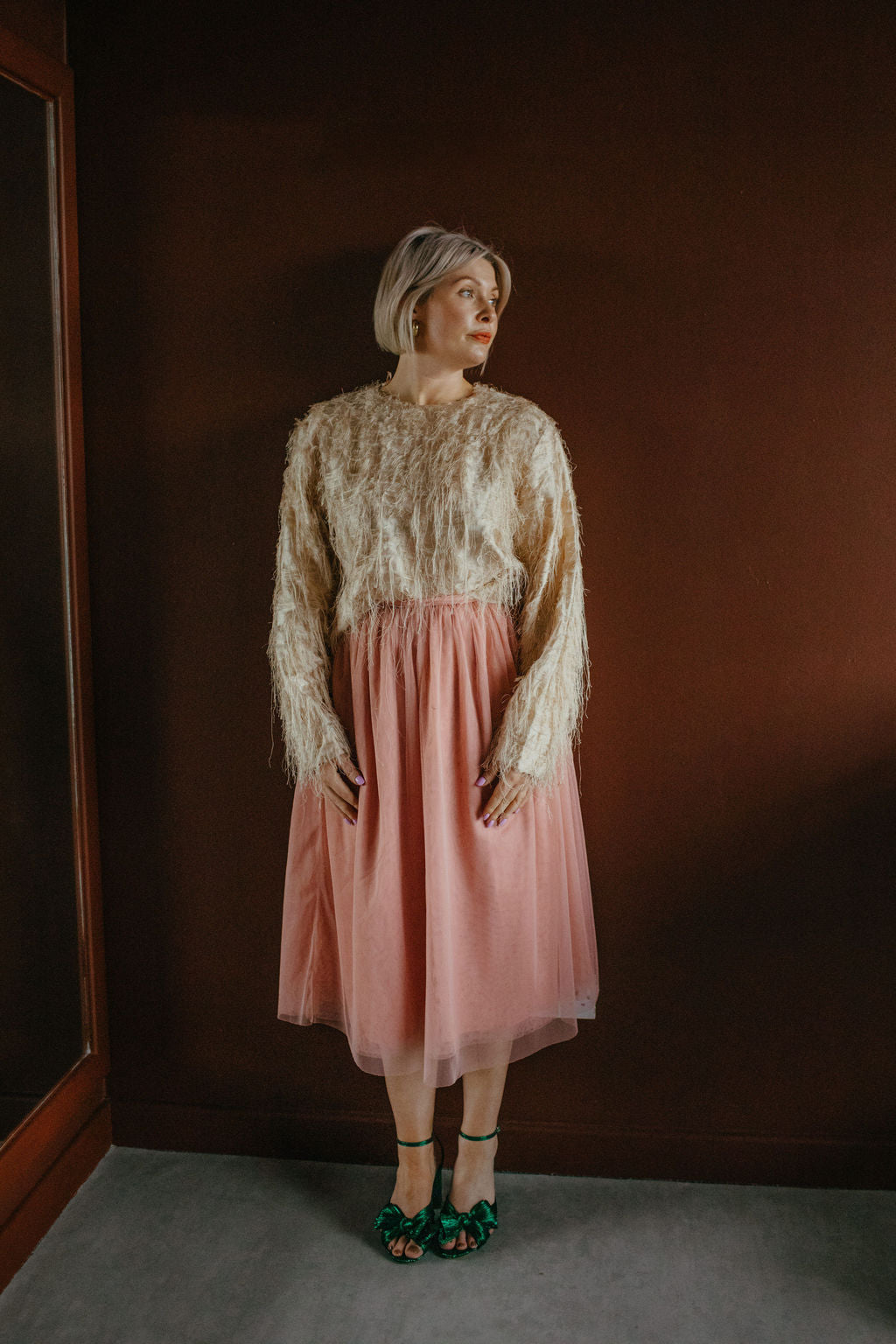 Cream Silk Thread Blouse