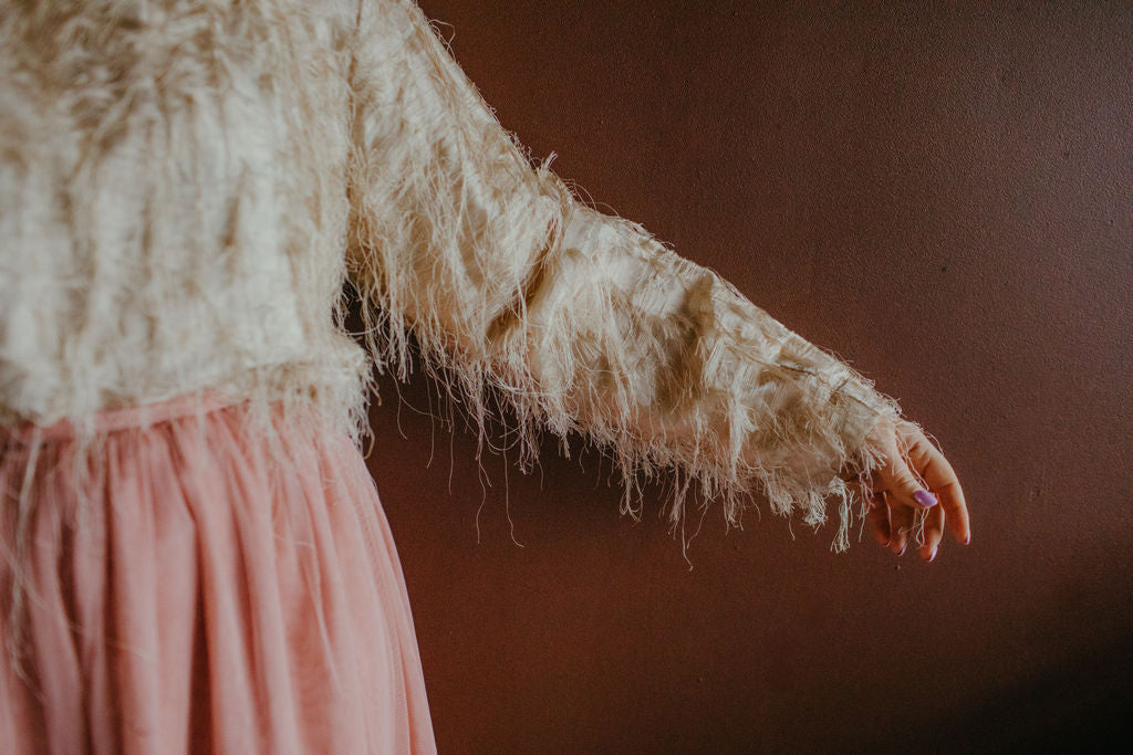 Cream Silk Thread Blouse