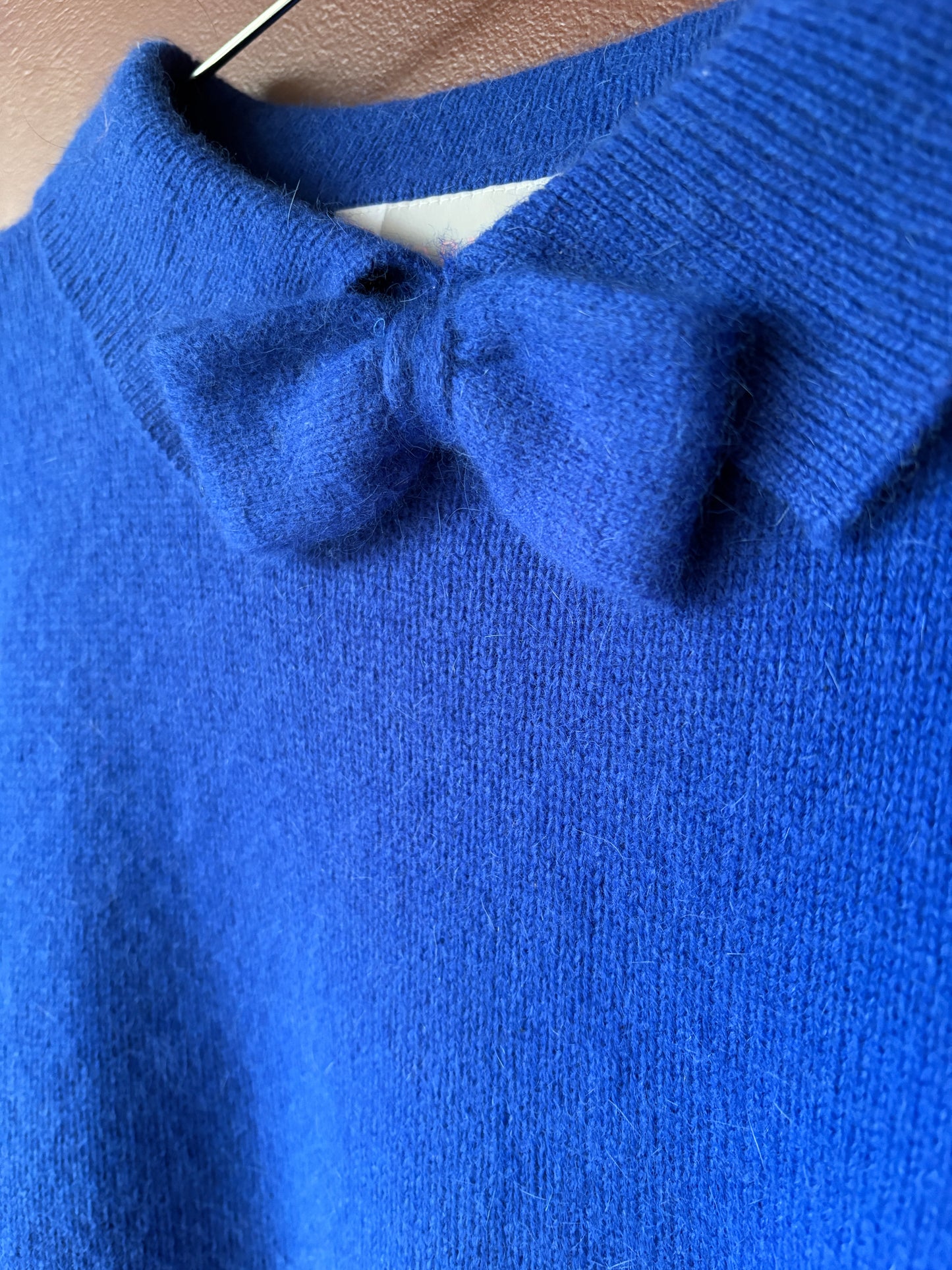 Vintage Cobalt Blue Lambswool Jumper