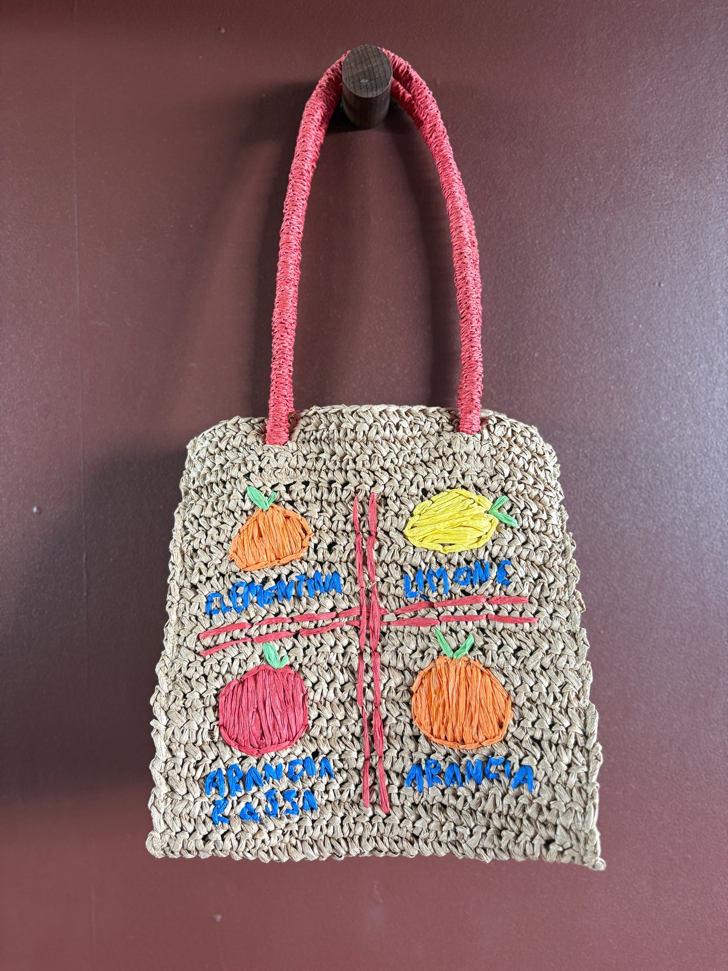 Damson Madder Market Fruit Woven Tote Bag
