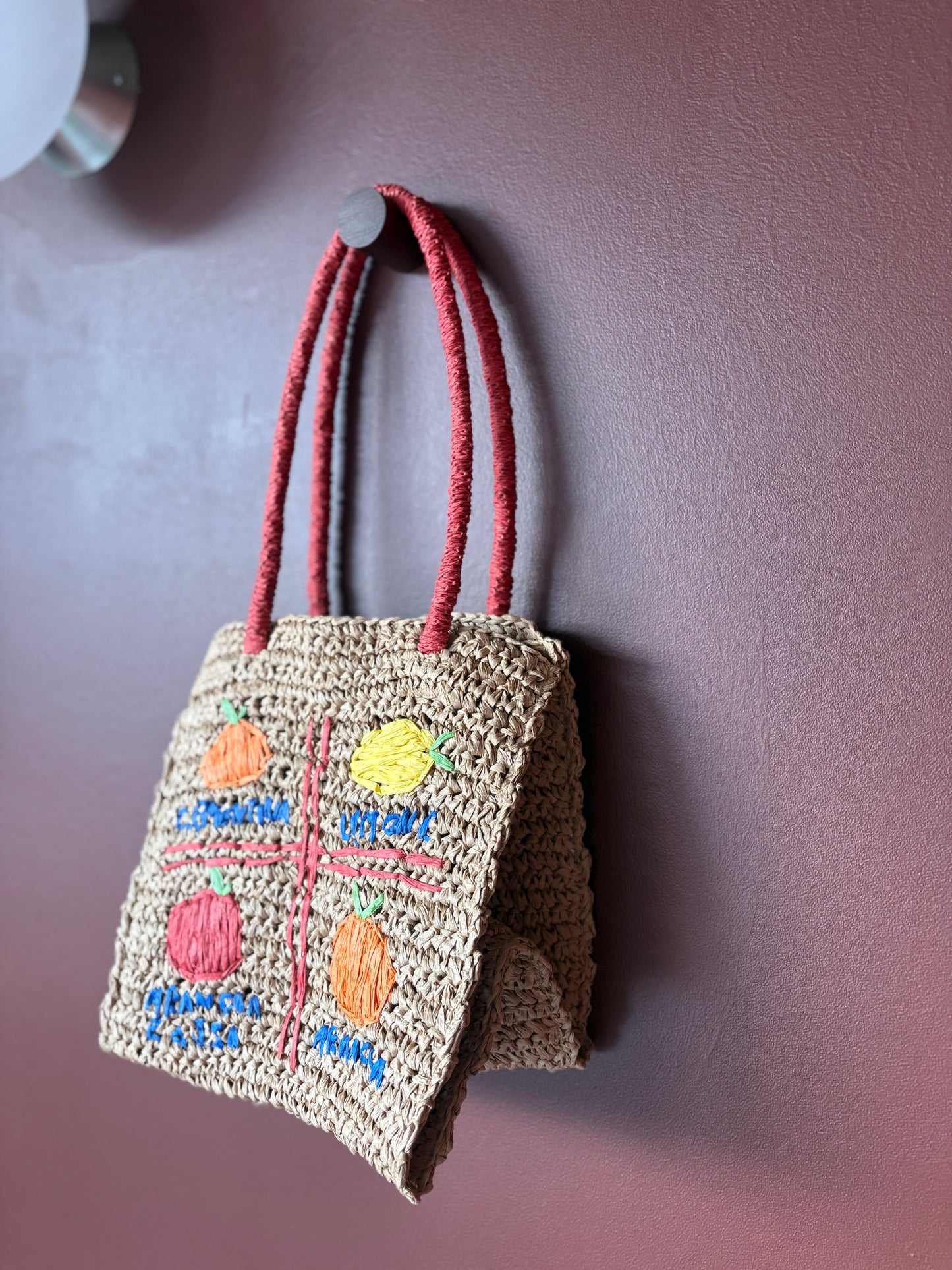 Damson Madder Market Fruit Woven Tote Bag