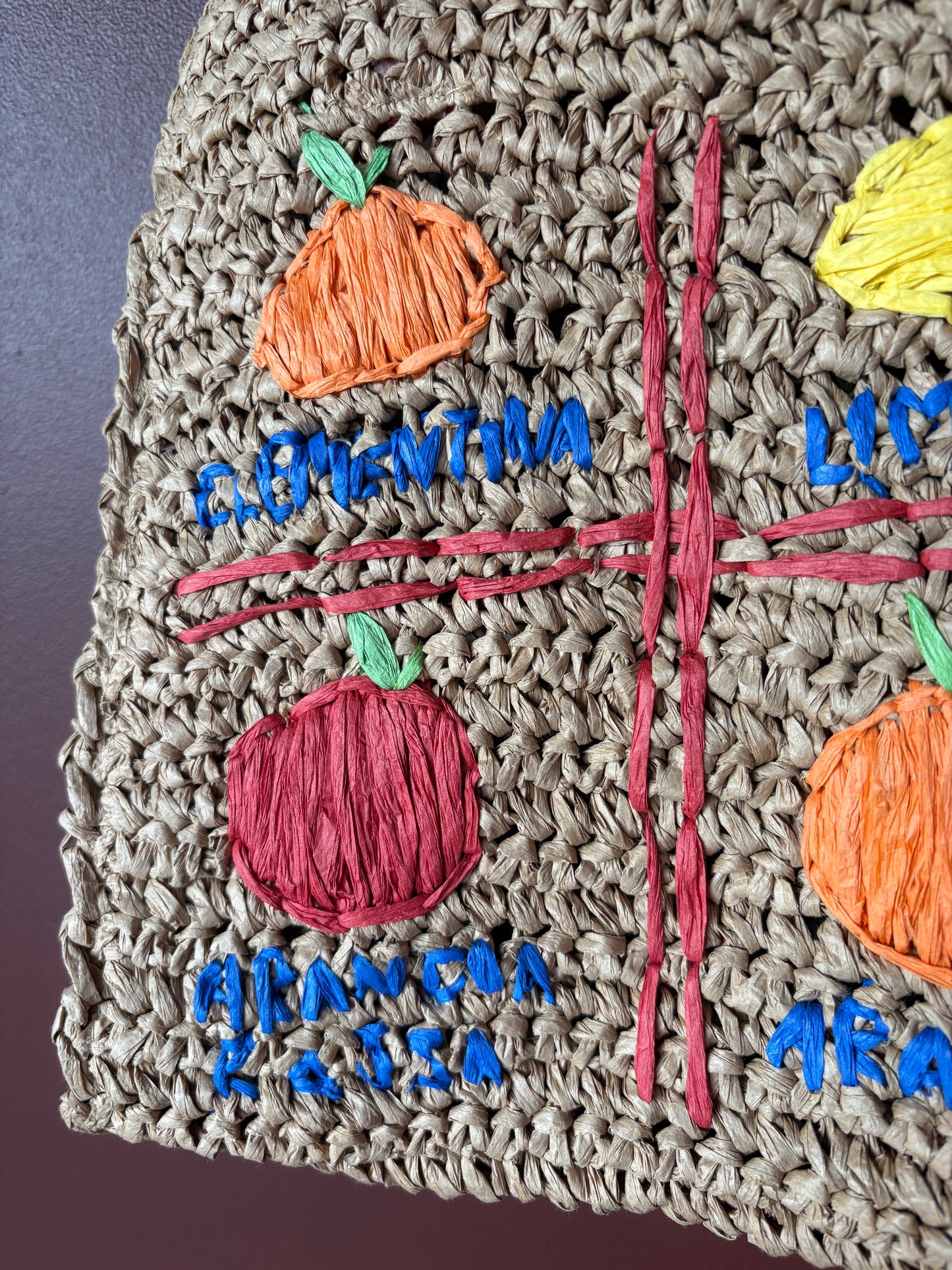 Damson Madder Market Fruit Woven Tote Bag