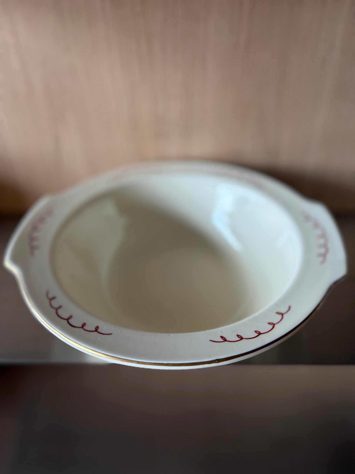 Vintage Handmade Crackle Glaze Bowl