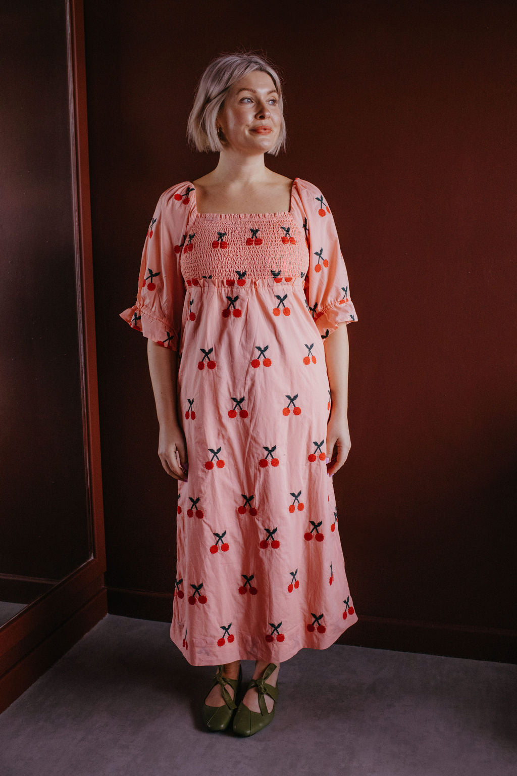 Farm Rio Pink Cherry Dress