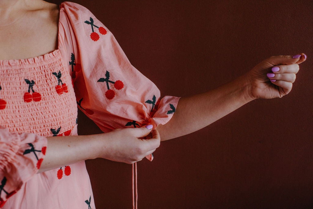 Farm Rio Pink Cherry Dress