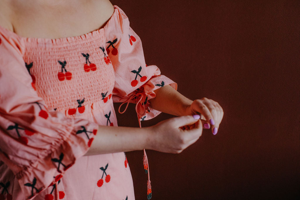Farm Rio Pink Cherry Dress