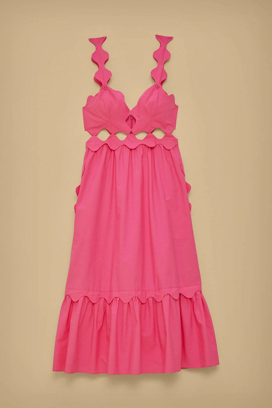 Farm Rio Pink Cut-Out Dress
