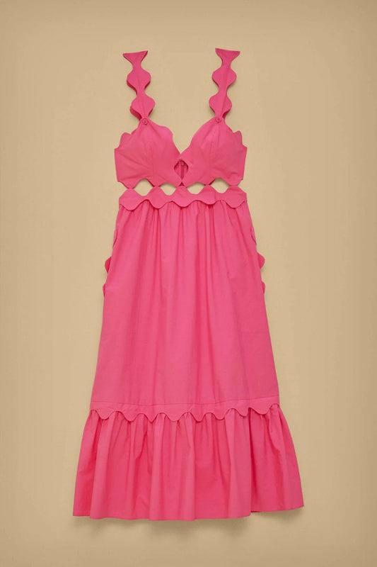 Farm Rio Pink Cut-Out Dress