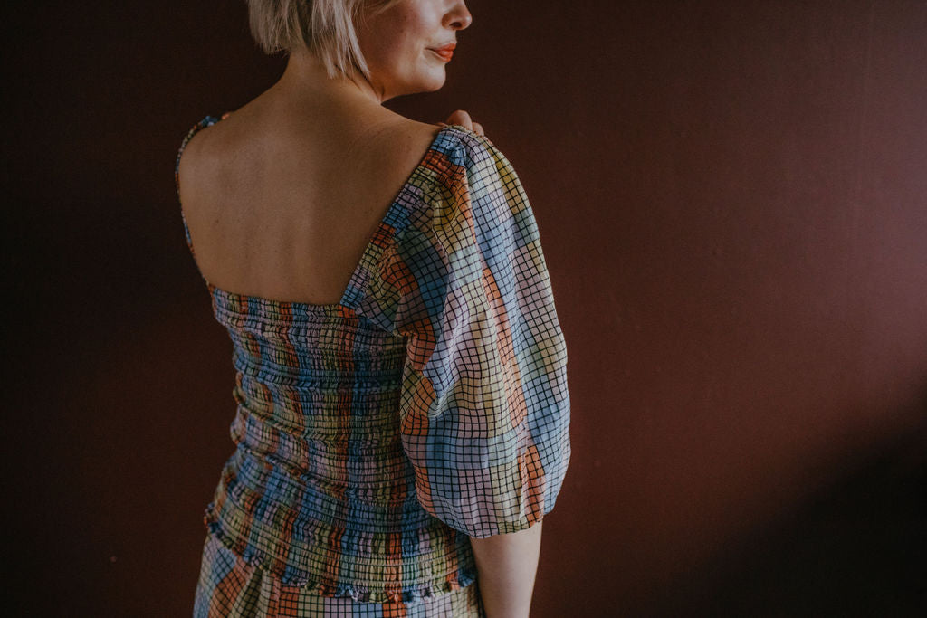 Ganni Pastel Gingham Set