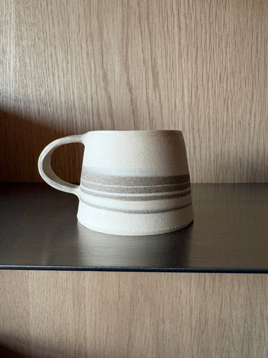 Handmade Wheel Thrown White Espresso Mug
