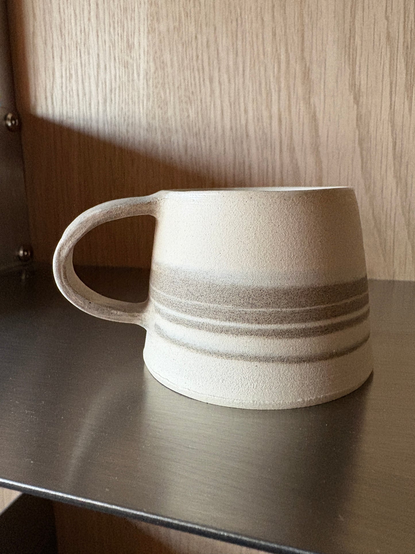 Handmade Wheel Thrown White Espresso Mug