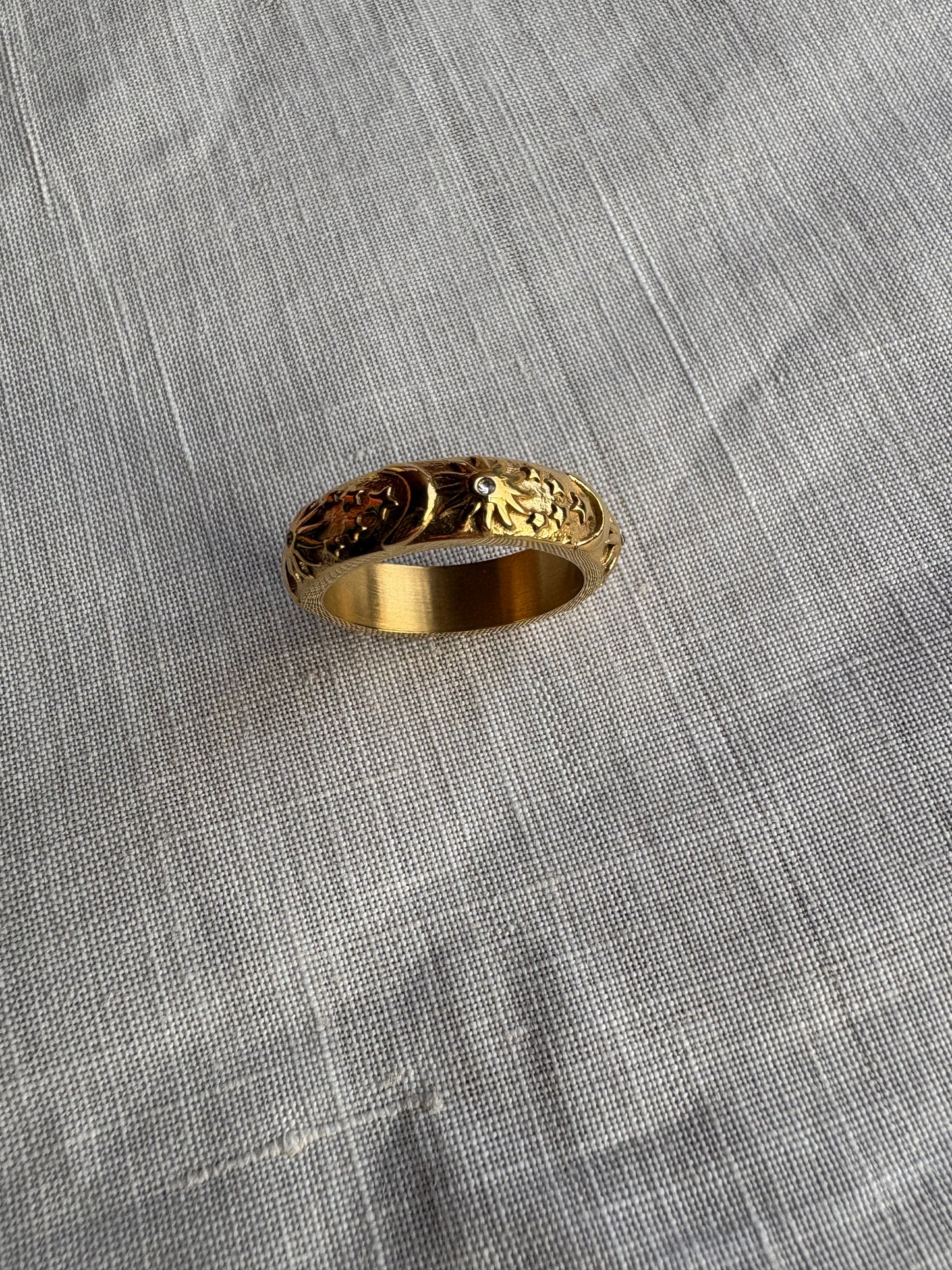 Gold Celestical Band Ring