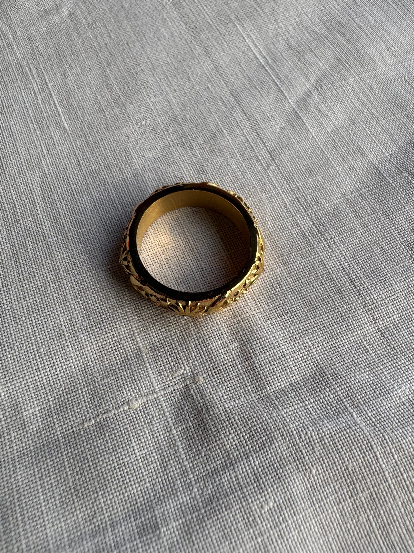 Gold Celestical Band Ring