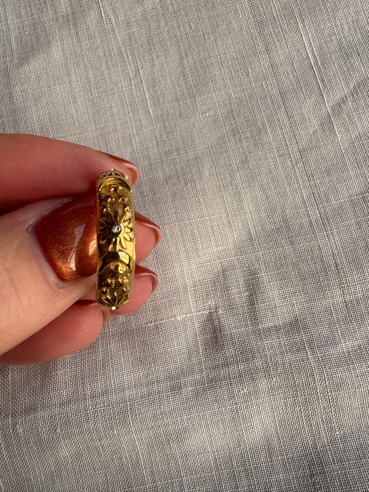 Gold Celestical Band Ring