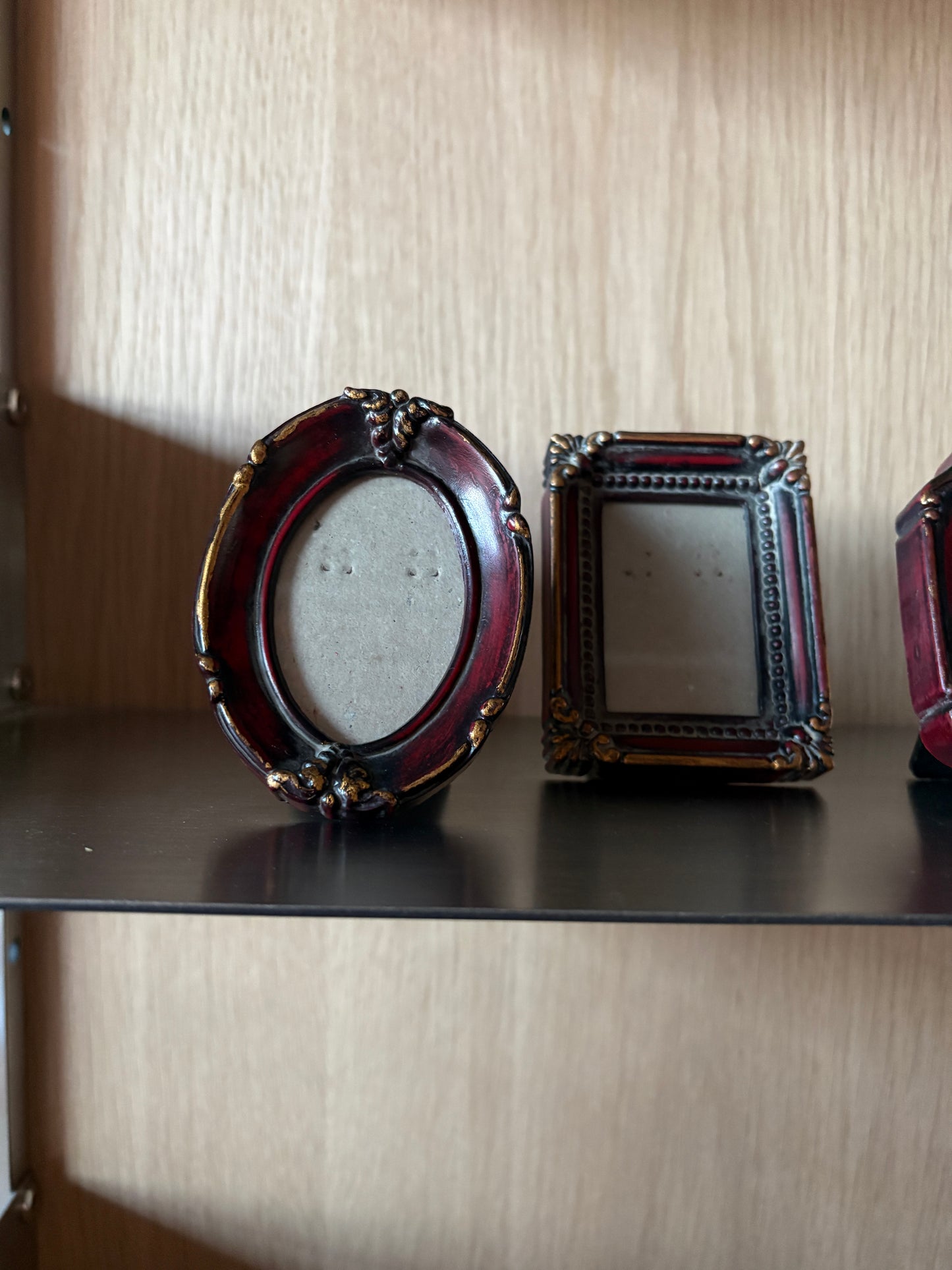 Vintage Mini Wooden Photoframes - Set of 4