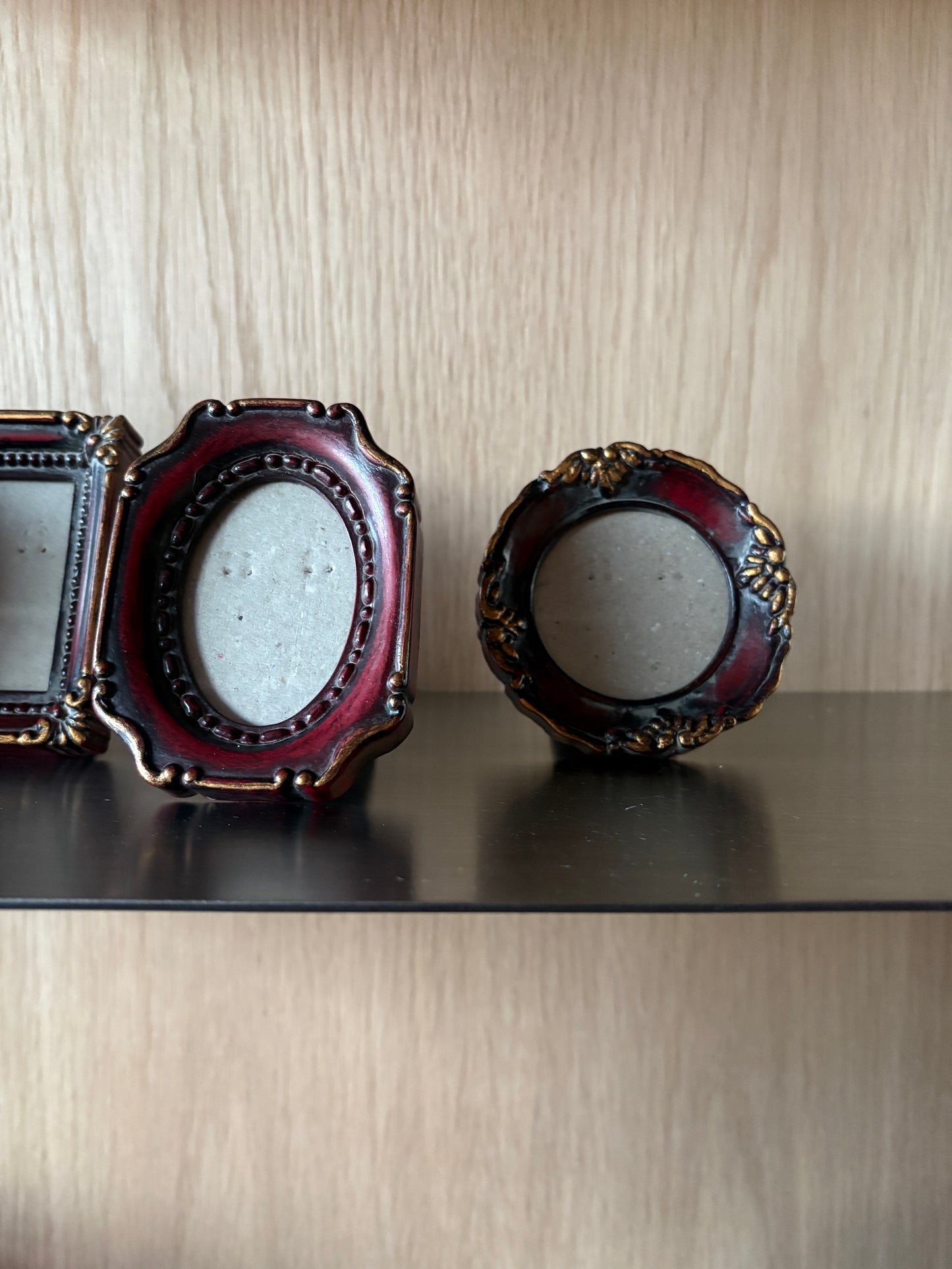 Vintage Mini Wooden Photoframes - Set of 4