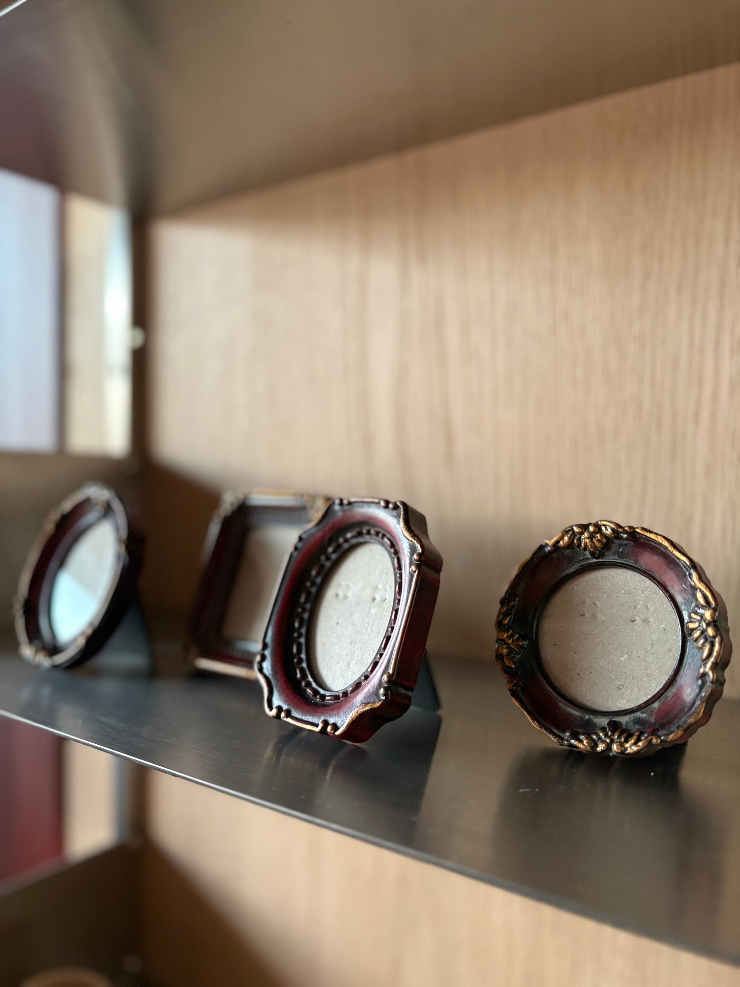 Vintage Mini Wooden Photoframes - Set of 4