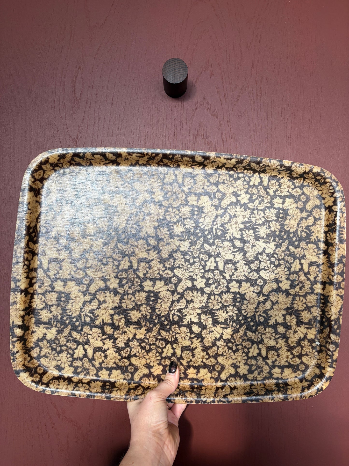Vintage Resin Nature Print Tray
