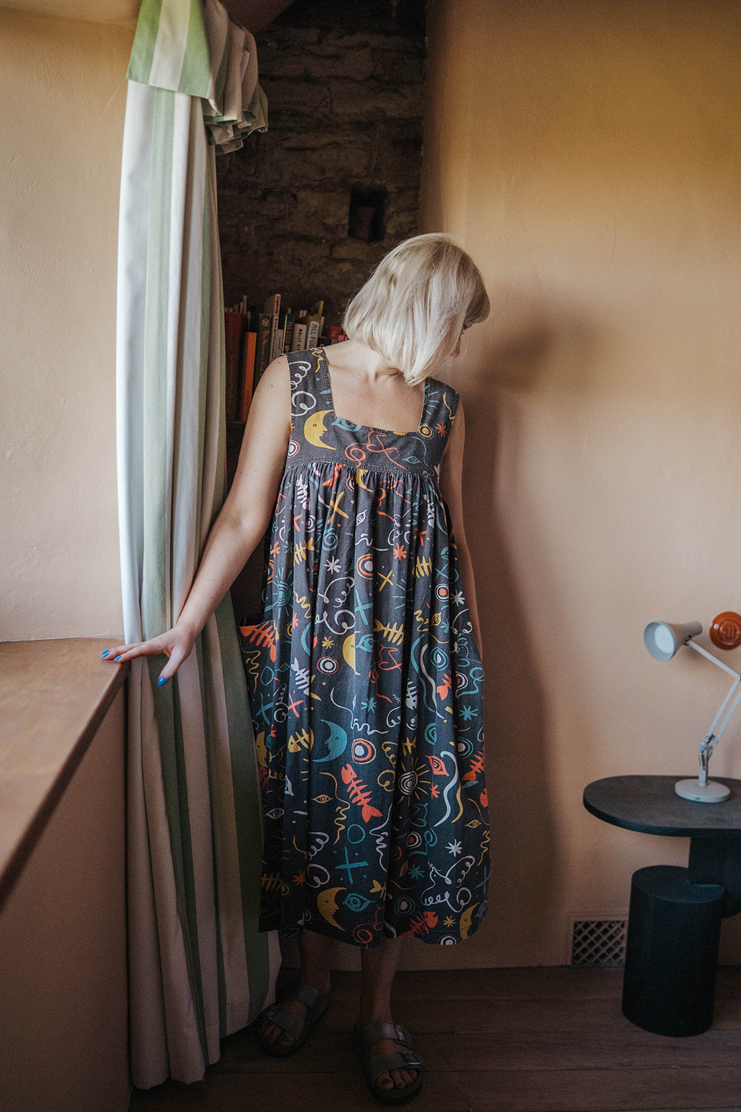 LF Markey Black Zodiac Dress worn on model 