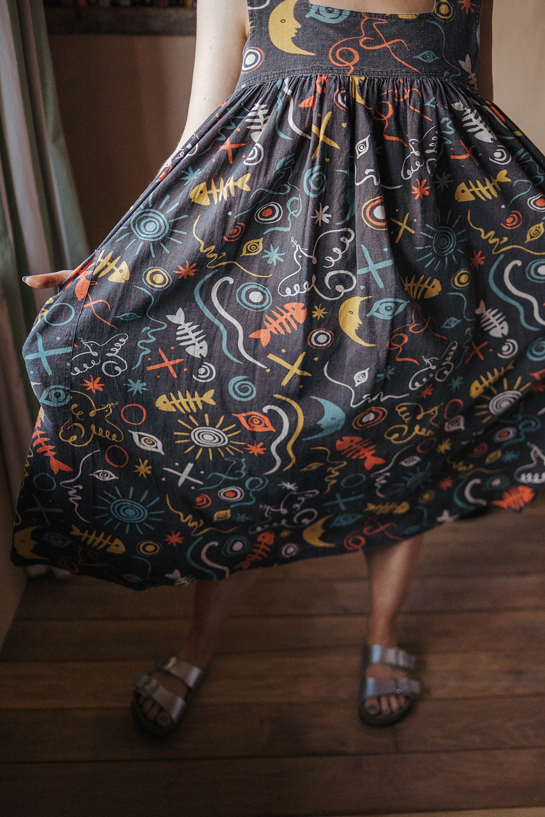 LF Markey Black Zodiac Dress worn on model 