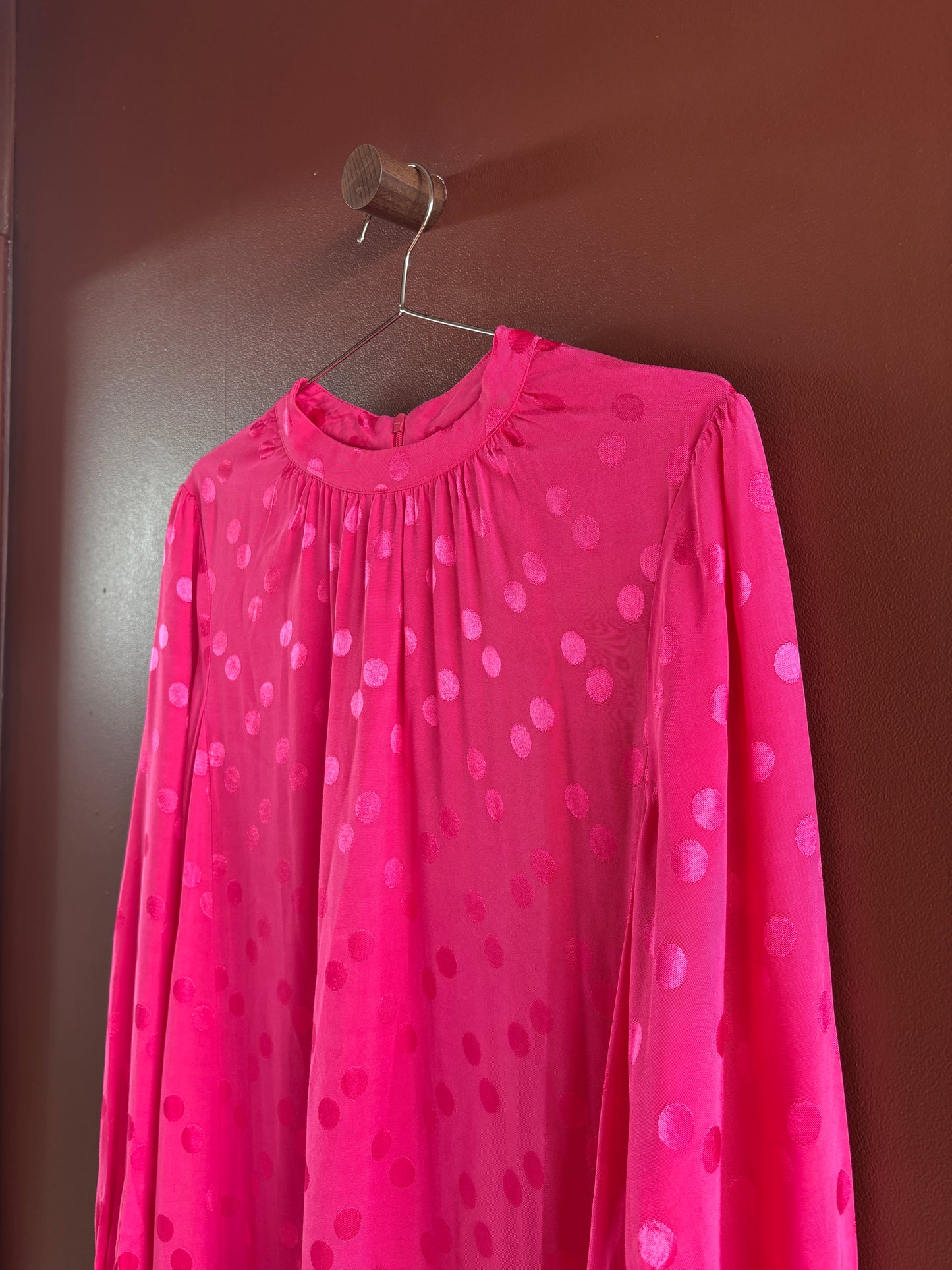 Resume Copenhagen Cerise Pink Spotty Dress