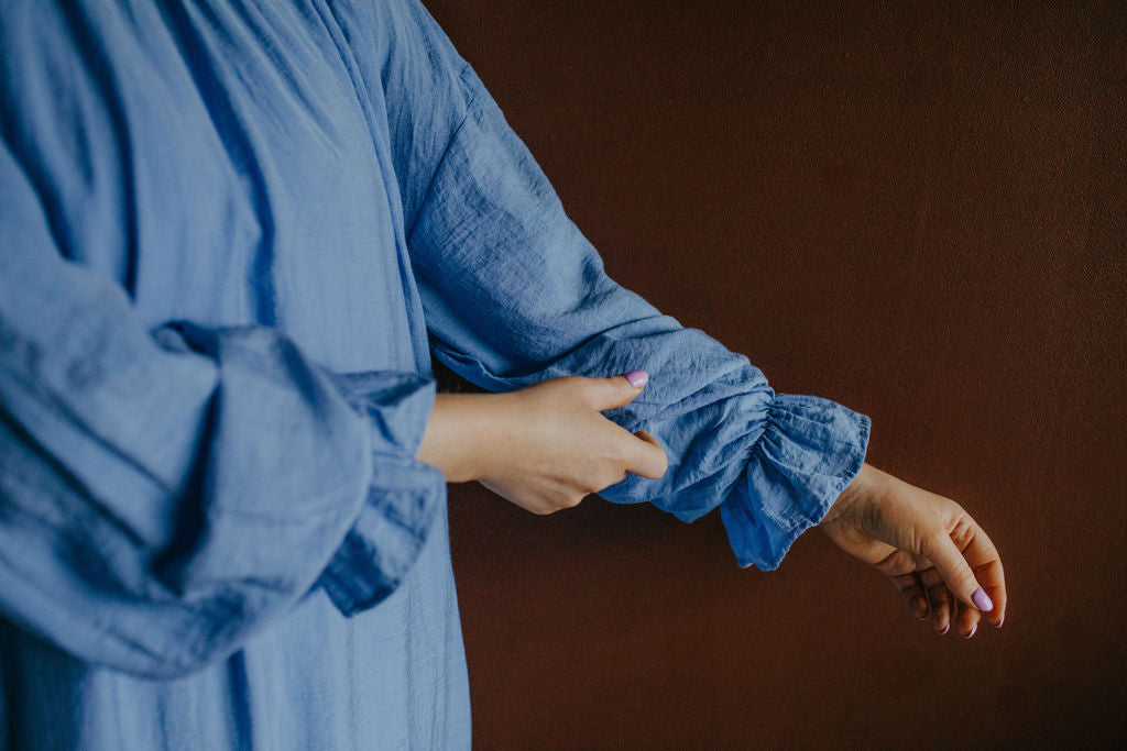 Resume Copenhagen Powder Blue Frill Maxi Dress