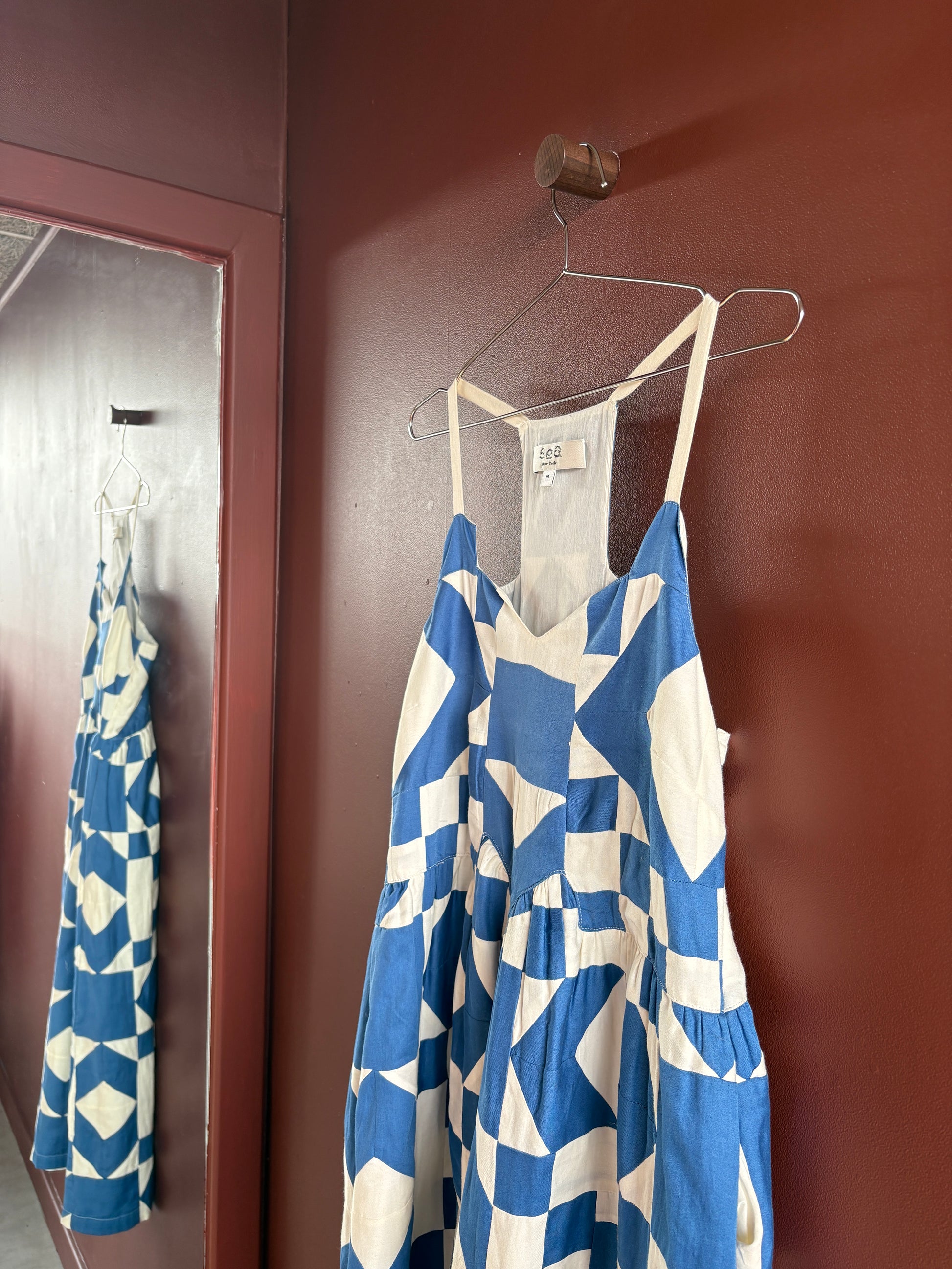 Sea New York Blue Patchwork Dress 2