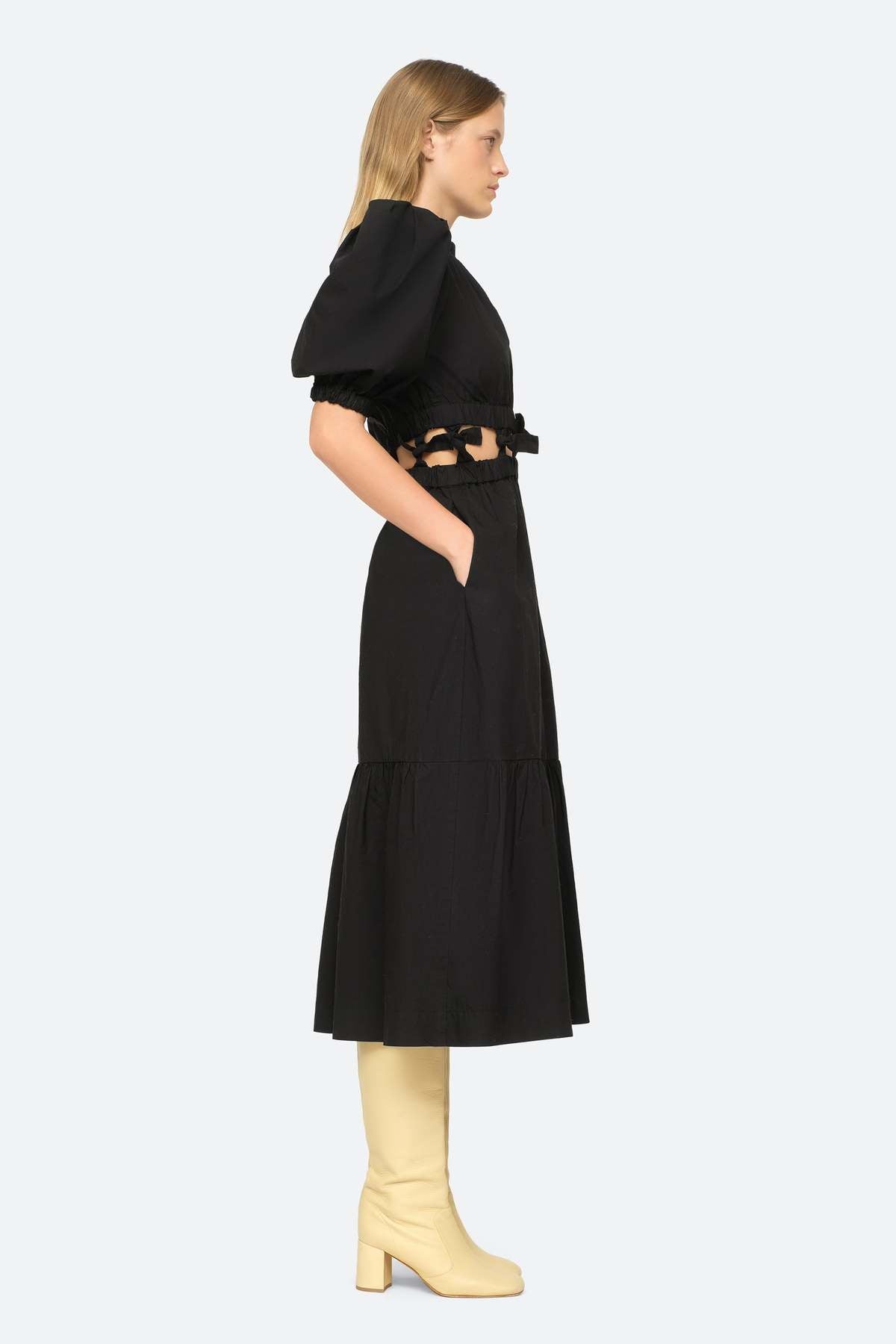 Sea New York Sloan Black Cut-Out Dress