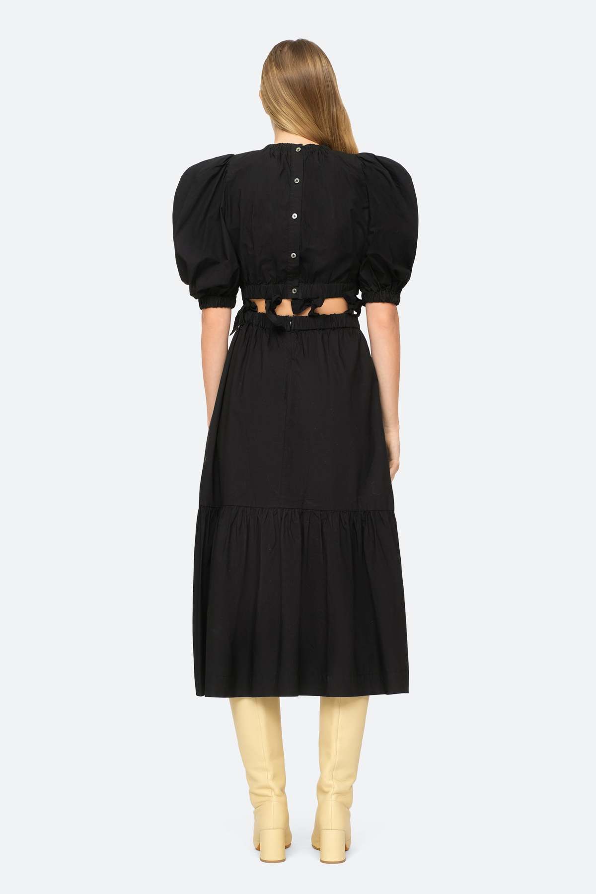 Sea New York Sloan Black Cut-Out Dress