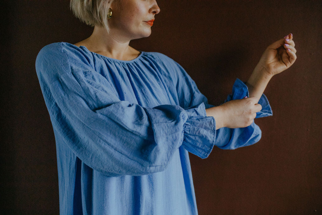 Resume Copenhagen Powder Blue Frill Maxi Dress